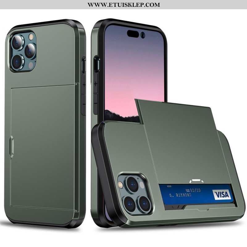 Etui do iPhone 14 Pro Max Dwa Zapinane Na Zamek Etui Na Karty